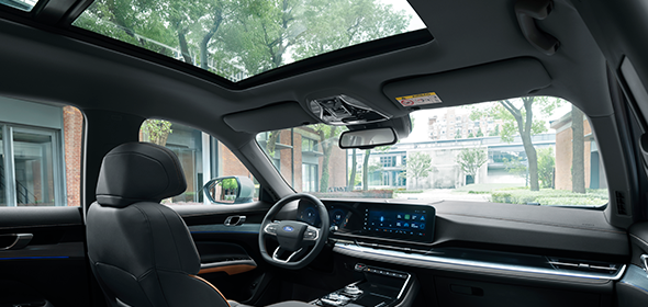 Techo Vista Roof® que crea un ambiente más acogedor para los pasajeros.